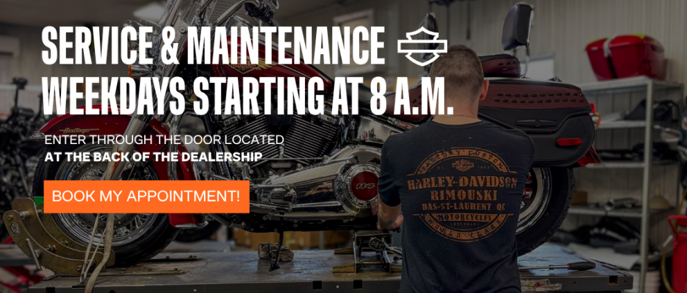 Service & Maintenance, Weekdays starting at 8 a.m.
